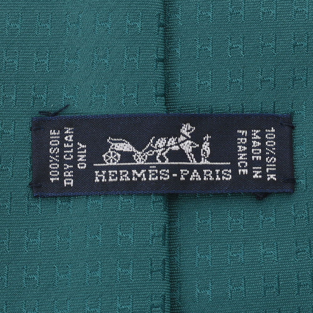 エルメスH柄 エメラルド メンズ ネクタイ HERMES – 銀蔵オンライン