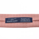 [Father's Day 50,000 or less] Ginzo New HERMES Hermes H pattern pink beige silk 100 % tie