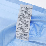 HERMES エルメス モール・エ・グルメット 3Dプリント  ブルーパール サイズ42 メンズ コットン100% 長袖シャツ 新品 銀蔵
