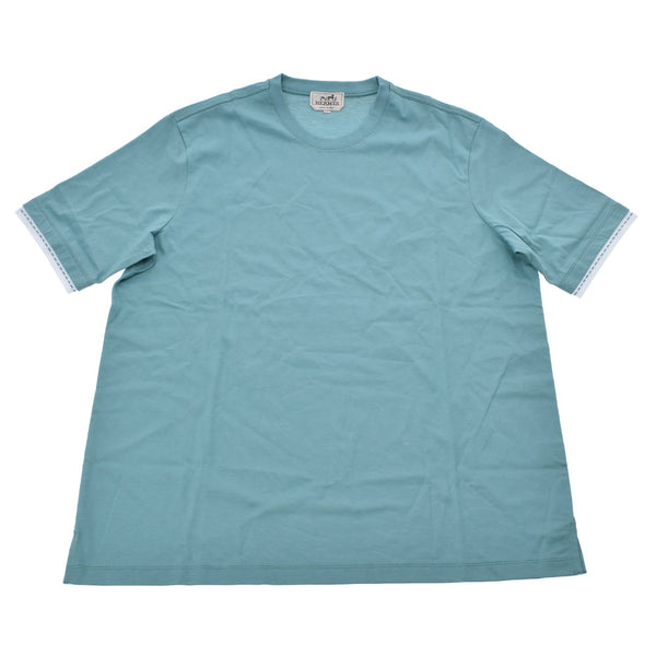 HERMES Hermes Crew Neck T -shirt with doses Seradon Size L Men's Cotton 100 % Short Sleeve Shirt New Ginzo
