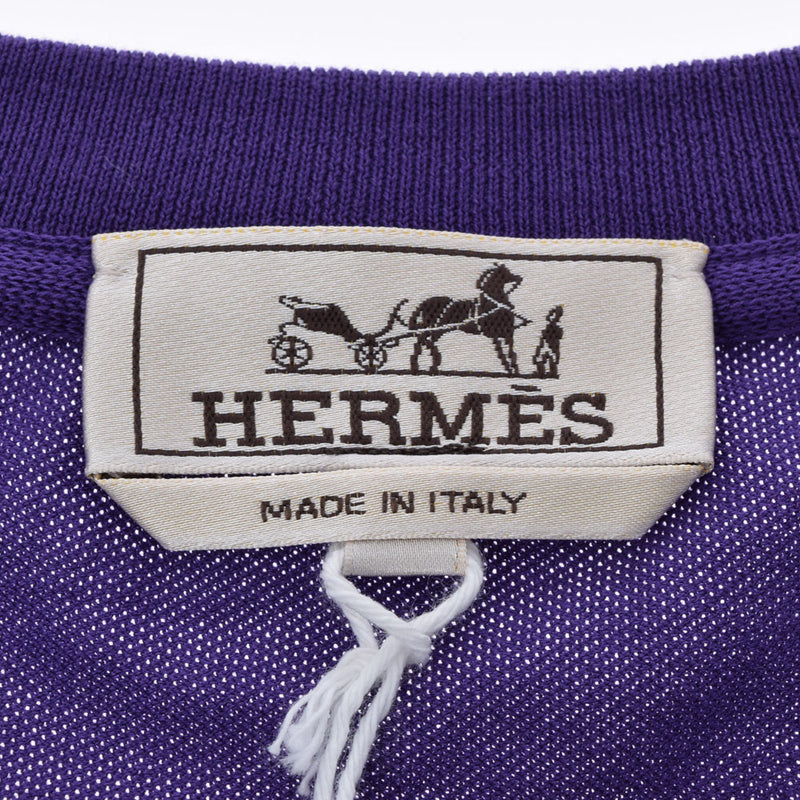 爱马仕爱马仕（Hermes Hermes）船员脖子T-衬衫鹿神秘净大小L男士棉100％短袖衬衫新金佐（Ginzo）