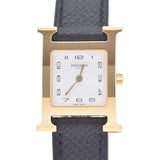 HERMES Hermes H Watch HH1.201 Ladies GP/Epson Watch Quartz White Dial New Ginzo
