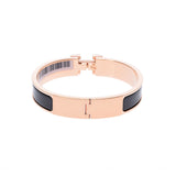 HERMES Hermes Click h Black Ladies PGP Bracelet New Ginzo