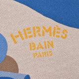 爱马仕爱马仕（HERMES HERMES TRUE FLAT MM蓝色/米色）中性棉100％袋装新金佐（Ginzo）