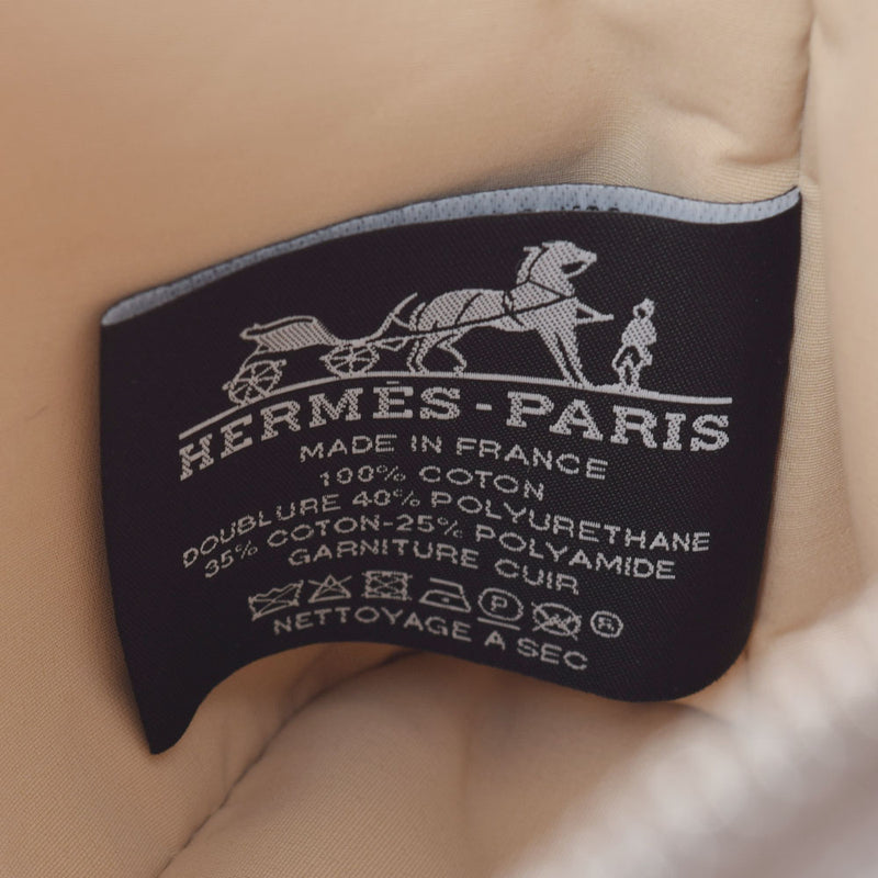 HERMES Hermes Boled Pouch Mini Rayal Locabar Etou Pul/Azur Ladies Cotton 100% Pouch New Ginzo