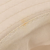 HERMES Hermes Edward Fedora Hut H Embroidery #61 Ivory Men's Linen/Cotton Hat New Ginzo