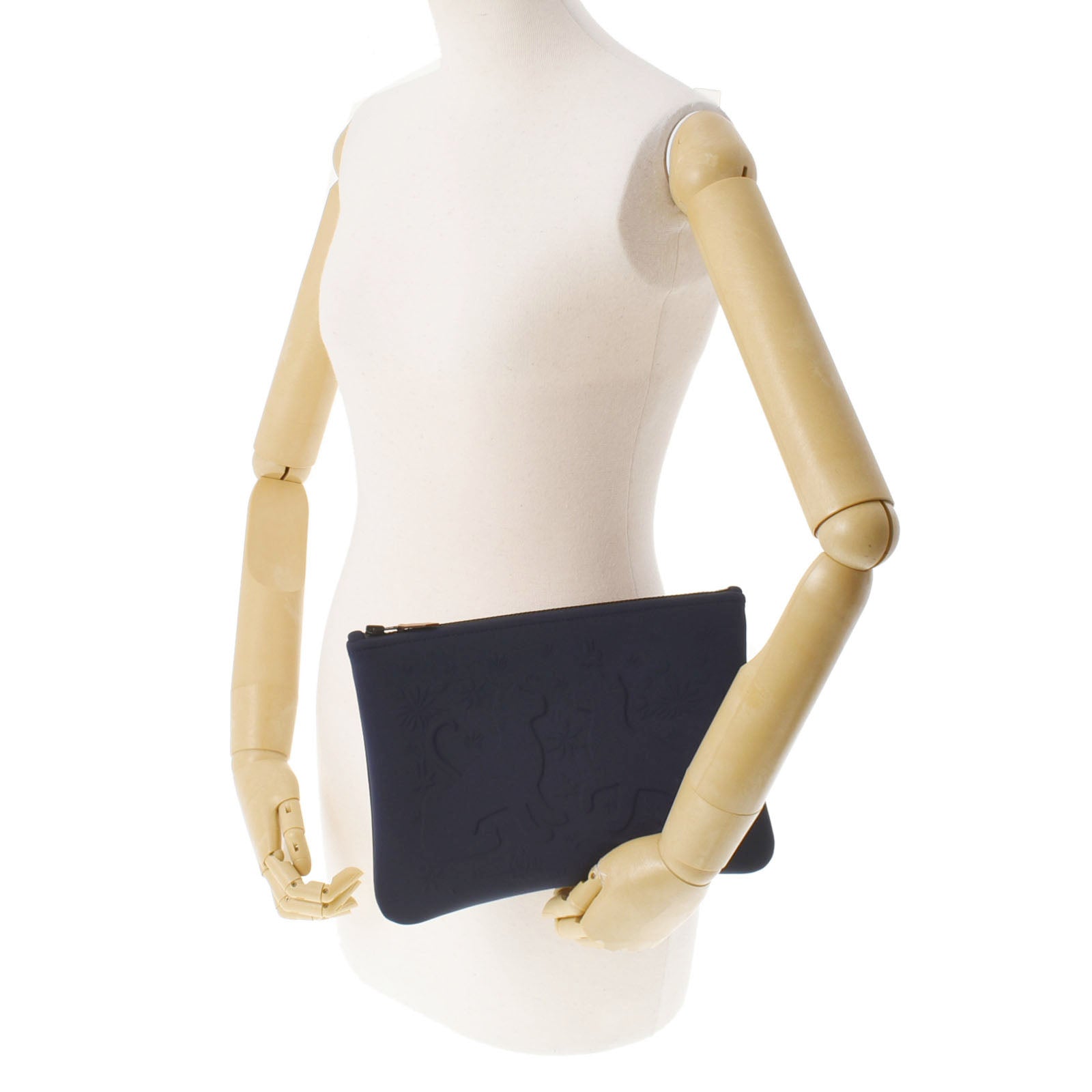 エルメスネオバン MM レオパード 紺 レディース ポーチ HERMES – 銀蔵