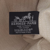 HERMES エルメス ブリッドアブラック GM ベージュ シルバー金具 レディース キャンバス ポーチ 新品 銀蔵