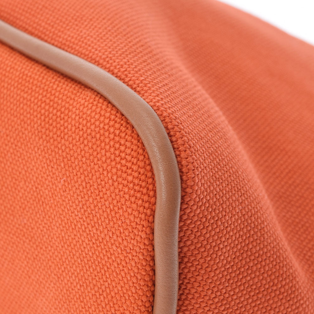 エルメス キャンバス ボリードポーチMM オレンジ ブランド ボリード ポーチMM オレンジ ユニセックス キャンバス ポーチ