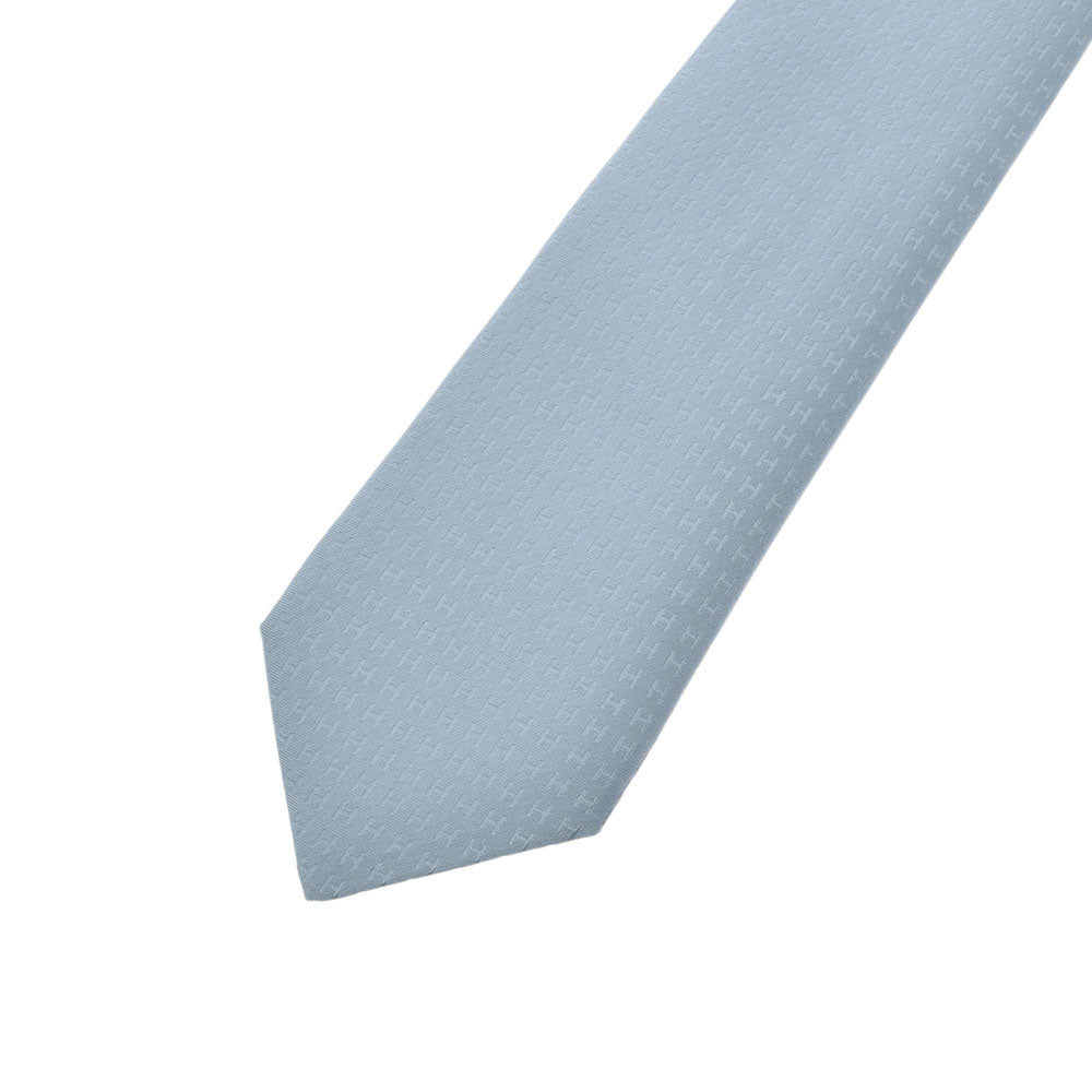 エルメスH柄 アイスブルー メンズ ネクタイ HERMES – 銀蔵オンライン