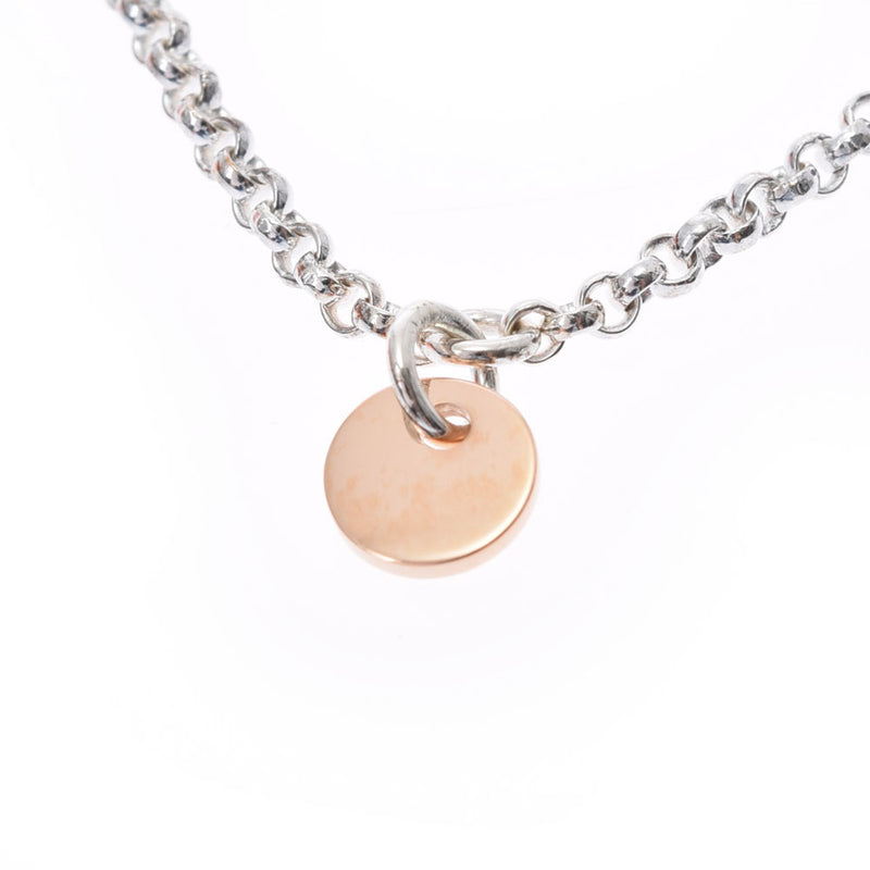 HERMES エルメス エクスリブリス SM シルバー レディース SV925/K18PG ブレスレット 新同 中古 銀蔵