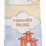 HERMES エルメス ツイリー  女の子柄 ライトブルー系 レディース シルク100％ スカーフ 新品 銀蔵