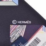 HERMES エルメス ツイリー SPRINGS SPRINGS BAGUE 青系 レディース シルク100％ スカーフ 新品 銀蔵