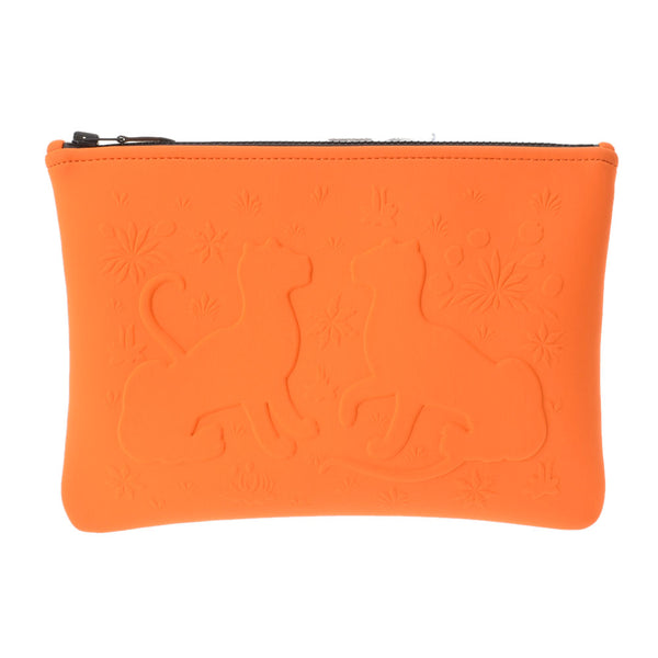 希少 エルメス ポーチ ネオバン レオパード 美品 エルメスネオバンMM レオパード ピンク ユニセックス ポーチ HERMES