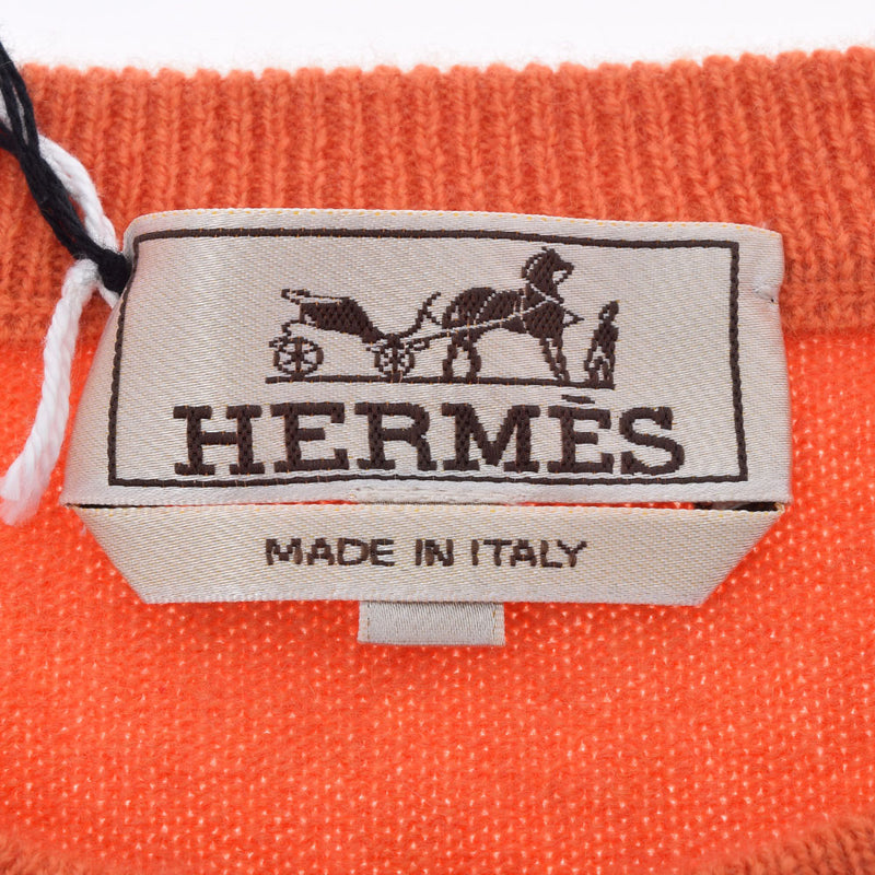 エルメスクルーネックセーター オレンジ メンズ セーター HERMES 