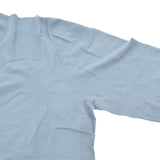 HERMES エルメス クルーネックセーター 水色 サイズXL メンズ ウール100％ セーター 新品 銀蔵