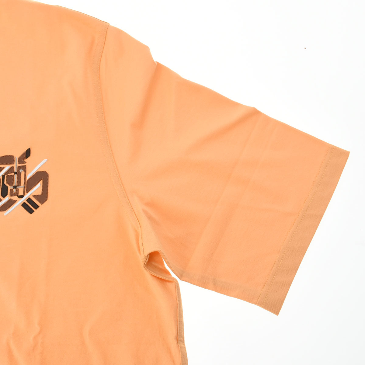 エルメスミニレザーパッチ メロン メンズ コットン100％ 半袖Tシャツ