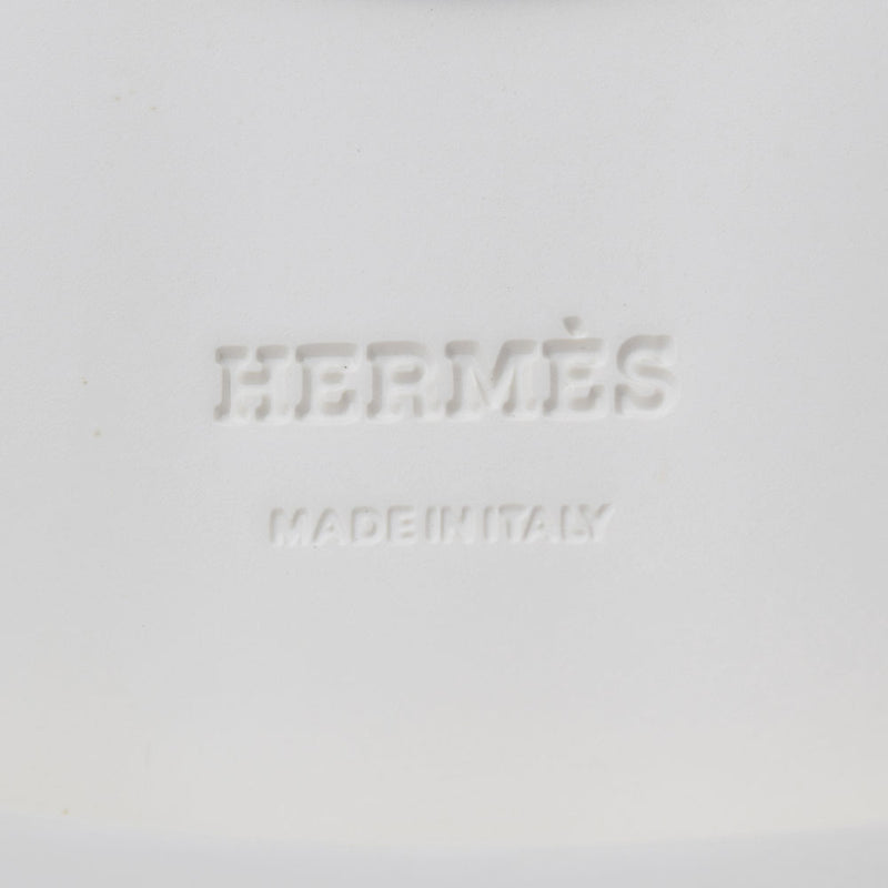 HERMES エルメス ギヨーム サイズ43.5 ホワイト レディース レザー モカシン 新品 銀蔵