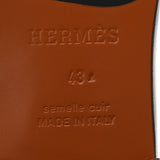 HERMES エルメス モカシン パリ サイズ43 マロン シルバー金具 メンズ レザー モカシン 新品 銀蔵