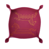 HERMES エルメス ヴィドポッシュ エポペ 馬柄 小物トレイ ローズフューシャ ユニセックス フェルト ブランド小物 新品 銀蔵