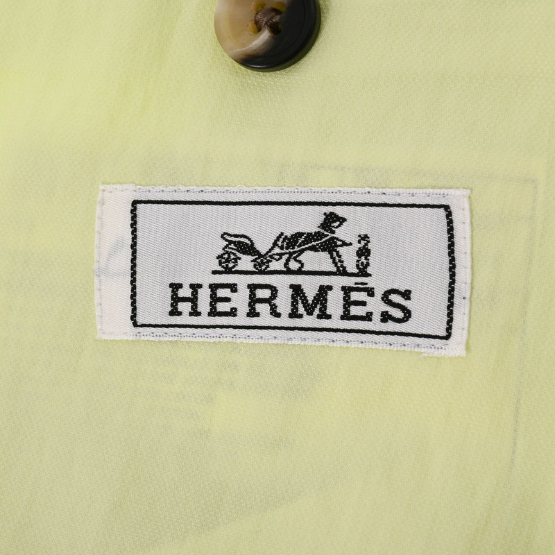 HERMES エルメス ジャケット ライム サイズ56 メンズ レーヨン71%/綿19%/ナイロン10% テーラードジャケット 未使用 銀蔵