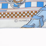 HERMES エルメス ツイリー BRIDES ET GRIS-GRIS ブルージーン/ブラン/ミール レディース シルク100％ スカーフ 新品 銀蔵