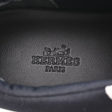HERMES エルメス ギガ サイズ41 黒/白 メンズ カーフ メッシュピケ スニーカー 新品 銀蔵