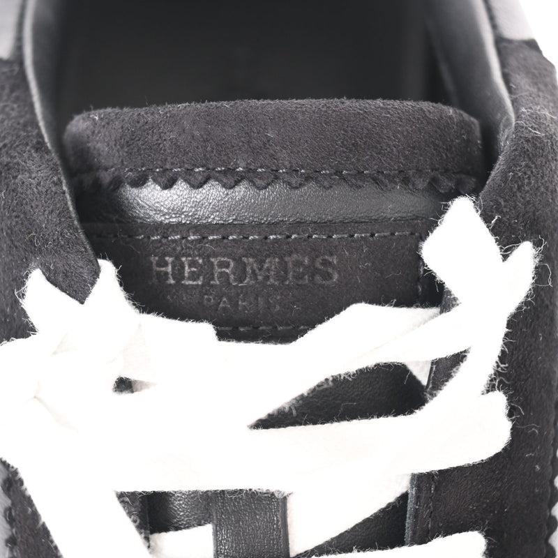 HERMES エルメス バウンシング サイズ42 黒 メンズ レザー スニーカー 新品 銀蔵