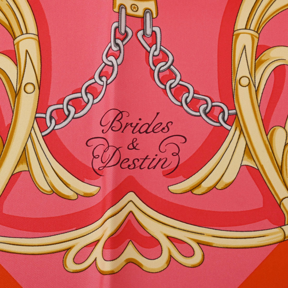 エルメスカレ90 BRIDES ET DESTIN バーミリオン/ローズ/ブルーシエル