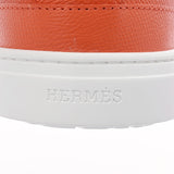 HERMES エルメス デイ サイズ42 オランジュポピー メンズ レザー スニーカー 新品 銀蔵