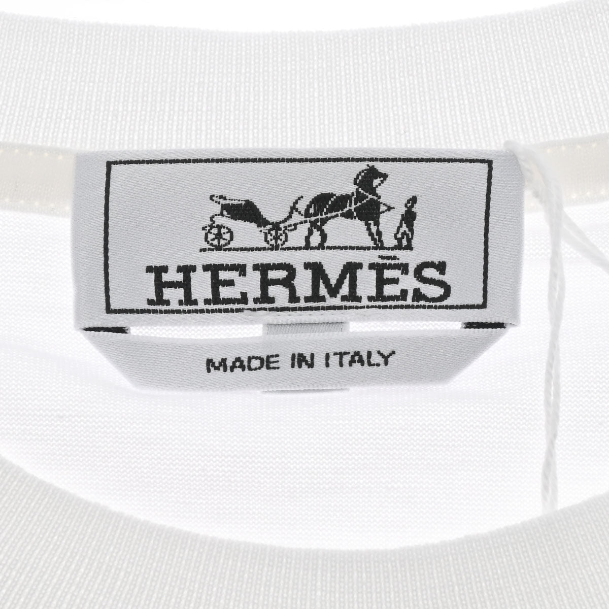 エルメスTシャツ プリントストライプポケット Lサイズ ホワイト メンズ コットン100％ 半袖Ｔシャツ HERMES – 銀蔵オンライン