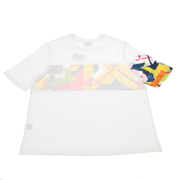 HERMES エルメス Tシャツ プリントストライプポケット Lサイズ ホワイト メンズ コットン100％ 半袖Ｔシャツ 新品 銀蔵