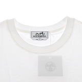 HERMES エルメス Tシャツ プリントストライプポケット Lサイズ ホワイト メンズ コットン100％ 半袖Ｔシャツ 新品 銀蔵