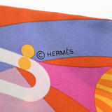 HERMES エルメス ツイリー Parade en Fanfare オレンジ/黄 レディース シルク100％ スカーフ 未使用 銀蔵