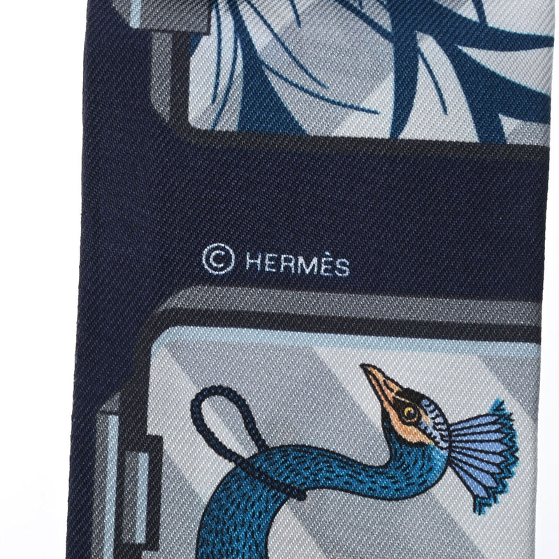 エルメスツイリー HERMES STORY HERMES ネイビー系 レディース シルク