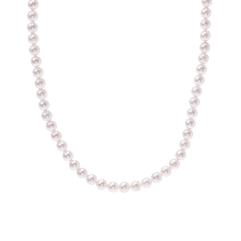 [Summer Selection 50,000 or less] Other Akoya Pearl 7.0-7.5mm Choker Ladies SV Necklace New Sinkjo