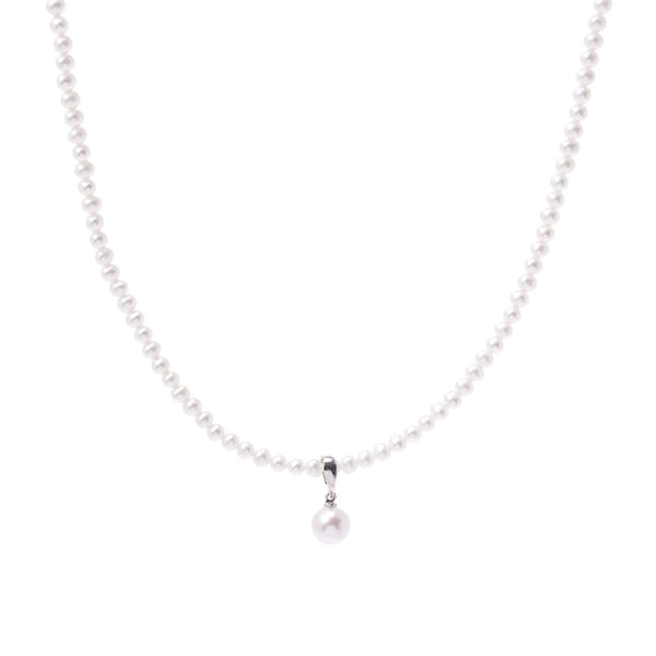 Other Akoya Freshwater Pearl Necklace Ladies SV Necklace New Singbox