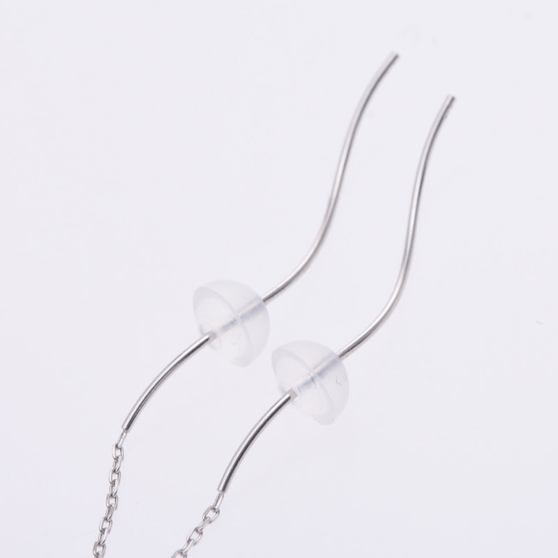 Other Akoya Pearl 8.5mm I Line Women's K18WG Earrings New Sinkjo