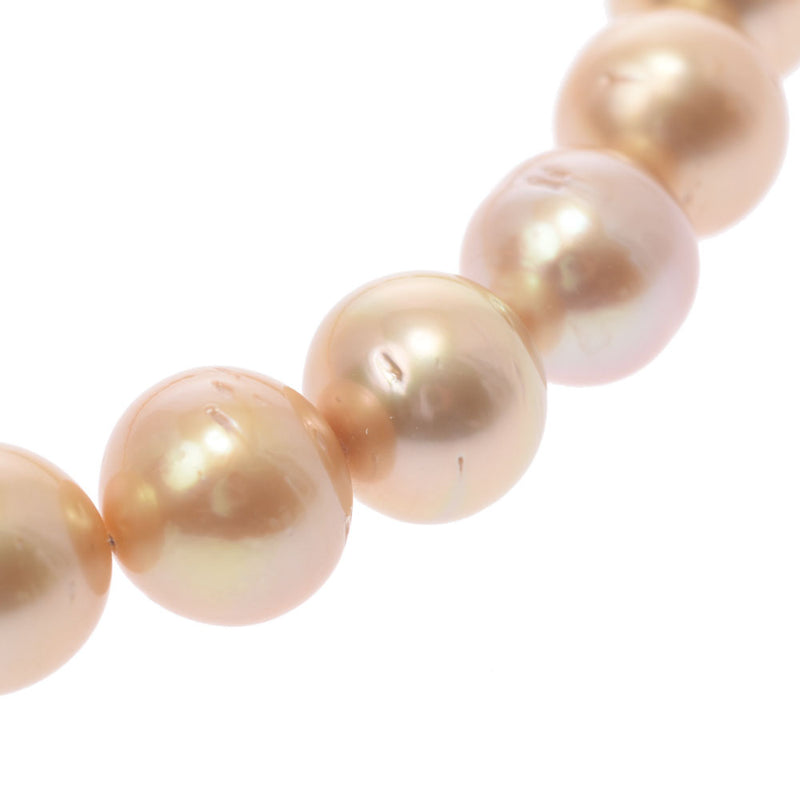 【Summer Selection Recommended】 Other South Sea Pearl Necklace Golden Color Ladies SV / G.SV Necklace New Sink