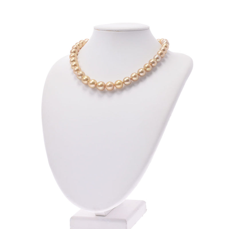 【Summer Selection Recommended】 Other South Sea Pearl Necklace Golden Color Ladies SV / G.SV Necklace New Sink