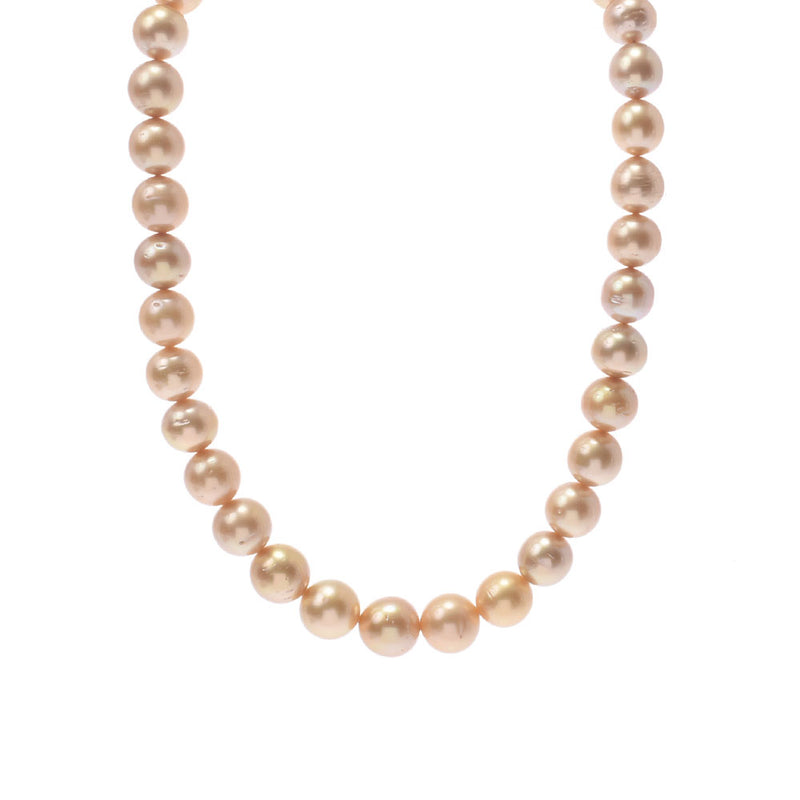 【Summer Selection Recommended】 Other South Sea Pearl Necklace Golden Color Ladies SV / G.SV Necklace New Sink