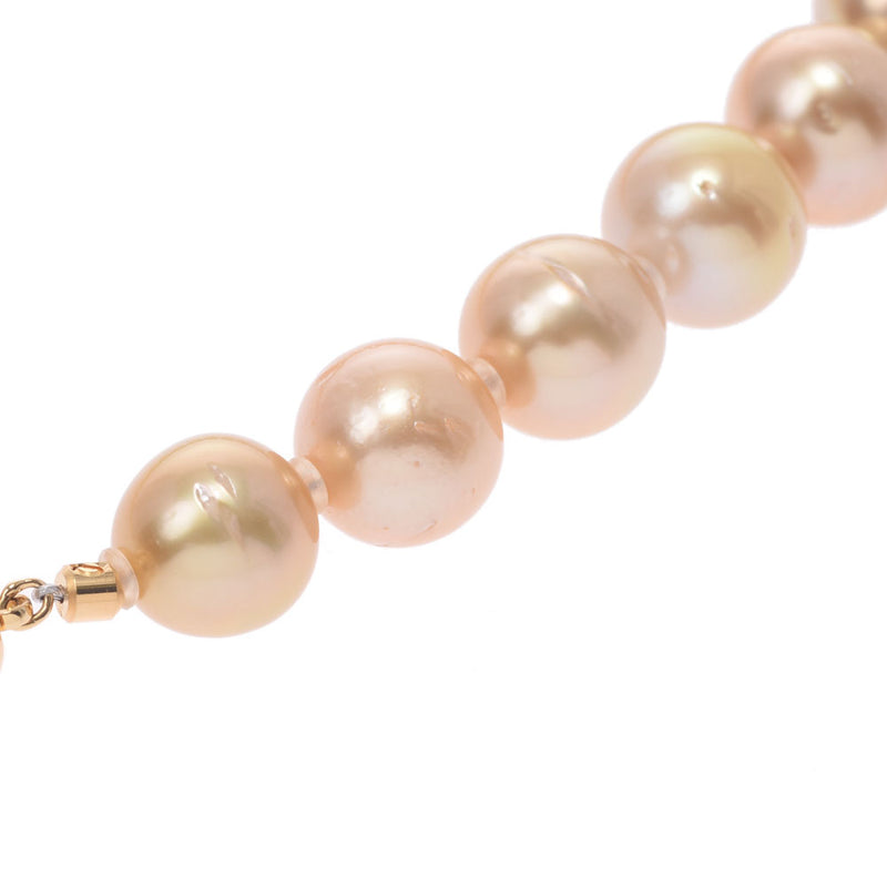 【Summer Selection Recommended】 Other South Sea Pearl Necklace Golden Color Ladies SV / G.SV Necklace New Sink