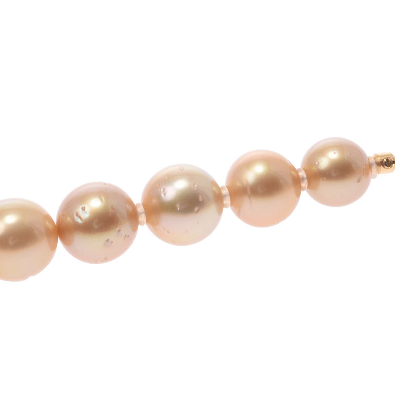 【Summer Selection Recommended】 Other South Sea Pearl Necklace Golden Color Ladies SV / G.SV Necklace New Sink