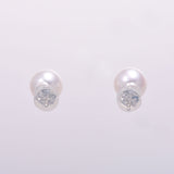 [Summer Selection 30,000 or less] Other Akoya Pearl Pears Women's K14WG Earrings New Singbox