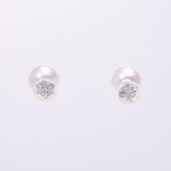 [夏季选择30,000或更小]其他Akoya Pearl 7.5mm单粒珍珠女士K14WG耳环新单一水池