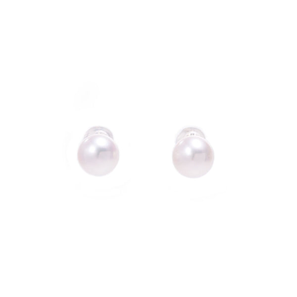 [Summer Selection 30,000 or less] Other Akoya Pearl Pears Women's K14WG Earrings New Singbox