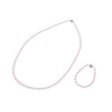 Others Long Flower Pearl Necklace Ladies SV Necklace A Rank Used Silgrin