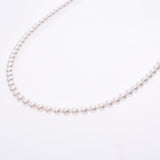 Others Long Flower Pearl Necklace Ladies SV Necklace A Rank Used Silgrin