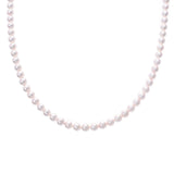 Others Long Flower Pearl Necklace Ladies SV Necklace A Rank Used Silgrin