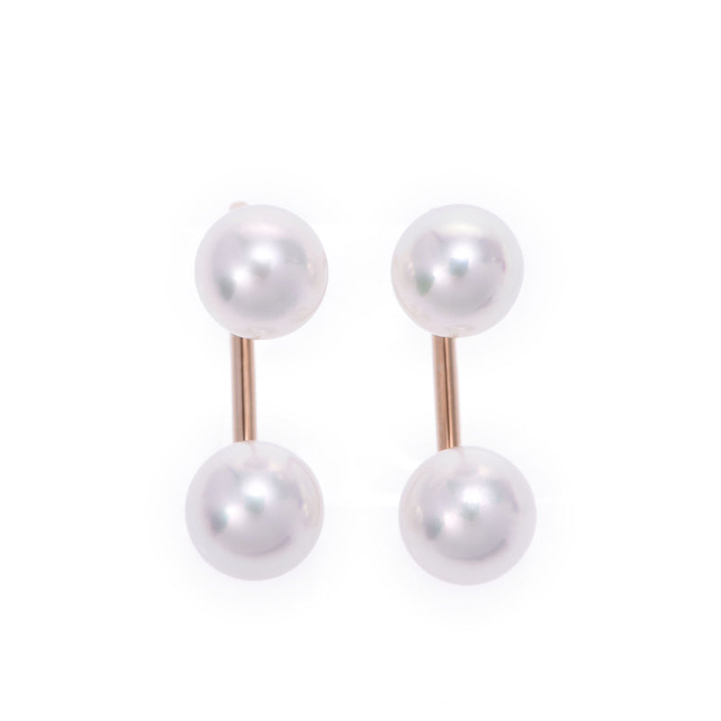 Other Akoya Pearl Pears Women's K18YG Earrings New Silgrin